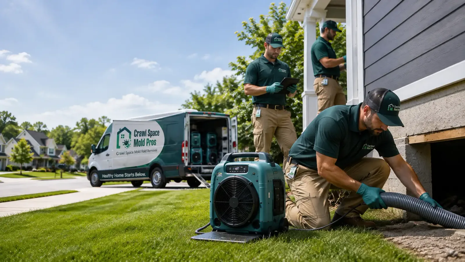 Crawl Space Mold Removal in Fort Lee, VA